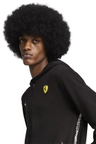 Олимпийка мужская PUMA Ferrari Race Sweatjacket черного цвета