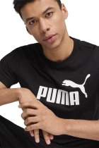 Футболка мужская PUMA ESS No. 1 Logo Tee черного цвета