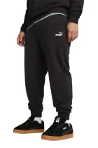 Спортивні штани чоловічі PUMA ESS No. 1 Logo Sweatpants з манжетами чорного кольору