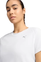 Футболка женская PUMA EVERYDAY KNIT PERF SS TEE W белого цвета