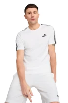 Футболка чоловіча PUMA ESS TAPE Tee Black білого кольору