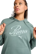 Худі жіноче PUMA SCRIPT Comfort Hoodie Green Moon