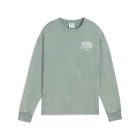 Світшот жіночий PUMA CLASS Comfort Crew Green Moon