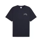 Футболка чоловіча PUMA GRAPHICS Hotel Relaxed Tee New Navy