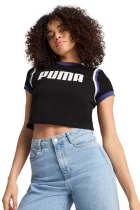 Футболка женская PUMA FUTURE.PUMA.ARCHIVE Baby Tee черного цвета