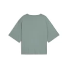 Футболка жіноча PUMA CLASS Relaxed Crop Tee Green Moon