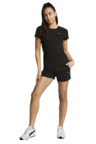 Футболка женская PUMA ESS ELEVATED Tee черного цвета