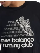 Футболка чоловіча New Balance Athletics Running Club чорного кольору