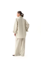 Штаны FRND FOR FRIENDS Fancy Pants Strip женские оливкового цвета