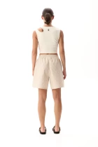 Шорты FRND FOR FRIENDS Fancy Shorts Strip женские бежевого цвета