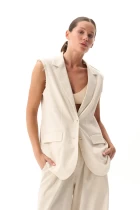 Жилет FRND FOR FRIENDS Sakura Vest женский натурального цвета
