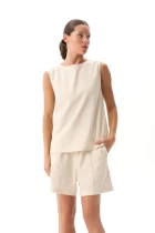 Майка FRND FOR FRIENDS Sakura tank top женская натурального цвета