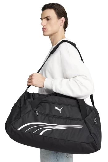 Спортивна сумка PUMA FUNDAMENTAL M Sports Bag чорного кольору