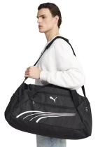 Спортивная сумка PUMA FUNDAMENTAL M Sports Bag черного цвета