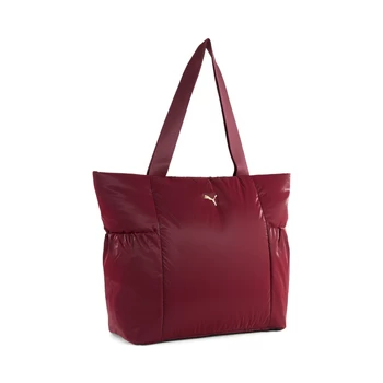 Сумка-шопер жіноча PUMA UP Shopper Ruby Shimmer-metallic gold logo