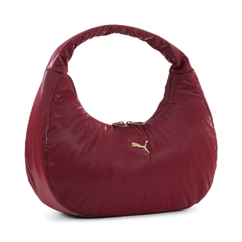 Сумка жіноча PUMA UP Hobo Bag Ruby Shimmer-metallic gold logo