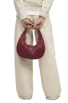 Сумка женская PUMA UP Hobo Bag Ruby Shimmer-metallic gold logo