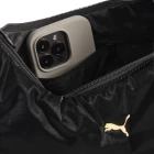 Сумка жіноча PUMA UP Hobo Bag чорного кольору-metallic gold logo