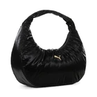 Сумка жіноча PUMA UP Hobo Bag чорного кольору-metallic gold logo