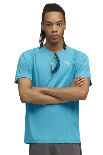 Футболка чоловіча PUMA RUN  VELOCITY TEE (POLY) Speed Blue