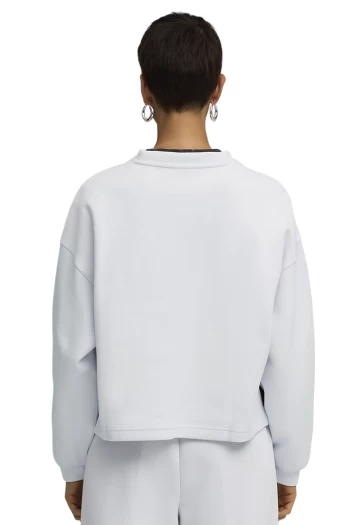 Світшот жіночий PUMA WARDROBE ESS Oversized Crew Silver Mist