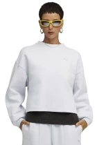 Свитшот женский PUMA WARDROBE ESS Oversized Crew Silver Mist