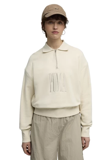 Світшот жіночий PUMA PREMIUM ESS Polo Crew Alpine Snow