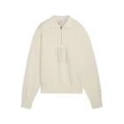 Свитшот женский PUMA PREMIUM ESS Polo Crew Alpine Snow