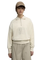 Свитшот женский PUMA PREMIUM ESS Polo Crew Alpine Snow