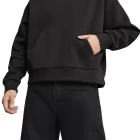 Худи мужское PUMA WARDROBE ESS Boxy Hoodie DK черного цвета
