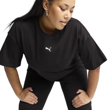 Футболка жіноча PUMA ESS Relaxed Tee чорного кольору