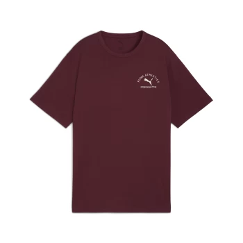 Футболка жіноча PUMA CLASS Relaxed Tee Ruby Shimmer бордового кольору