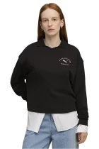 Світшот жіночий PUMA CLASS Comfort Polo Crew чорного кольору