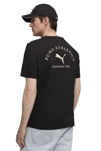 Футболка чоловічі PUMA CLASS Graphic Tee чорного кольору