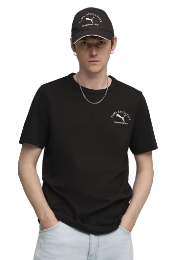 Футболка чоловічі PUMA CLASS Graphic Tee чорного кольору