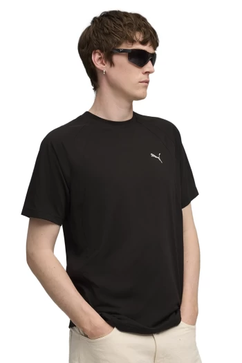 Футболка чоловічі PUMA EVOSTRIPE Tee чорного кольору