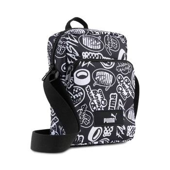 Сумка PUMA ACADEMY AOP Portable PUMA Black-Turbo AOP Unisex чорного кольору