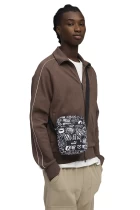 Сумка PUMA ACADEMY AOP Portable PUMA Black-Turbo AOP Unisex черного цвета