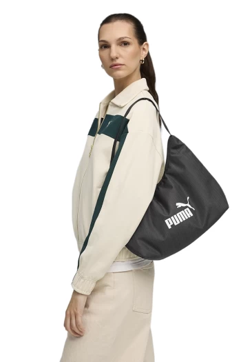 Сумка жіноча PUMA BASE Slouchy Hobo Bag Unisex чорного кольору
