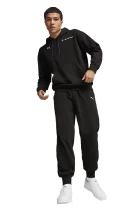 Штаны спортивные мужские PUMA BMW MMS ESS+ PANTS FLEECE черного цвета