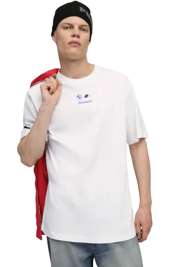 Футболка чоловіча PUMA BMW MMS Car Graphic Tee 2 білого кольору