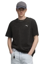 Футболка чоловіча PUMA ESS ELEVATED Wash Tee чорного кольору