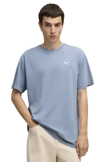 Футболка чоловіча PUMA ESS ELEVATED Wash Tee Cool Blue