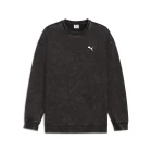 Свитшот мужской PUMA ESS ELEVATED Wash Crew черного цвета