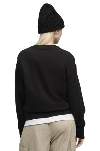 Світшот жіночий PUMA ESS ELEVATED Comfort Crew FL чорного кольору