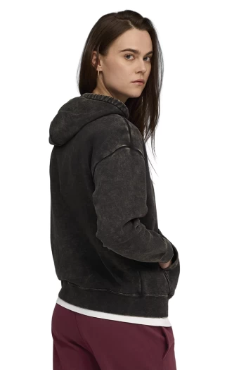 Худі жіноче PUMA ESS ELEVATED Wash Hoodie чорного кольору