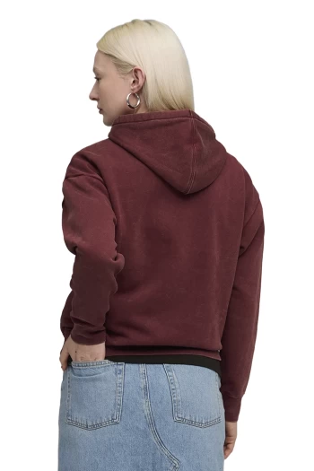 Худі жіноче PUMA ESS ELEVATED Wash Hoodie Ruby Shimmer