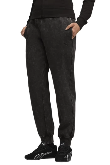 Спортивні штани жіночі PUMA ESS ELEVATED Wash Sweatpants чорного кольору