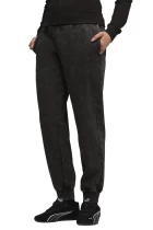 Штаны спортивные женские PUMA ESS ELEVATED Wash Sweatpants черного цвета