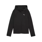 Худи женское PUMA EVOSTRIPE Full-Zip Hoodie черного цвета